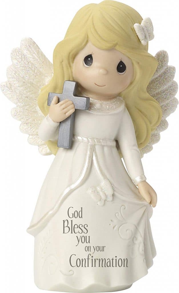 Angel Bisque Porcelain Figurine a confirmation gift for girls