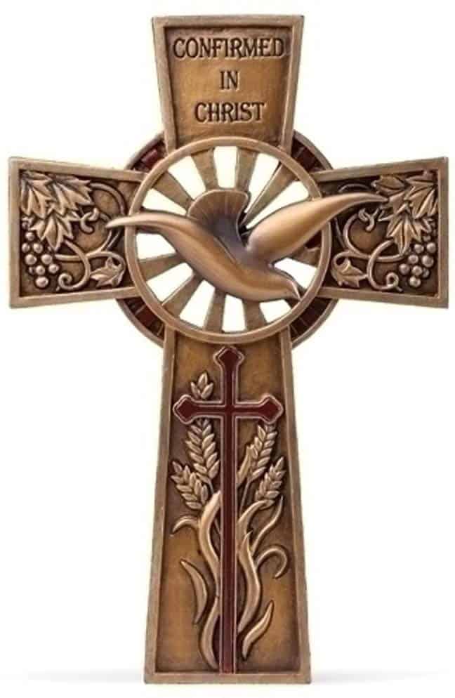 Resin Bronze Finish Confirmation Wall Cross confirmation gifts