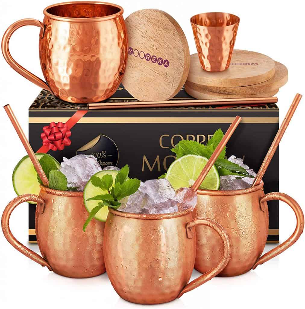 Moscow Mule Copper Mugs Set
