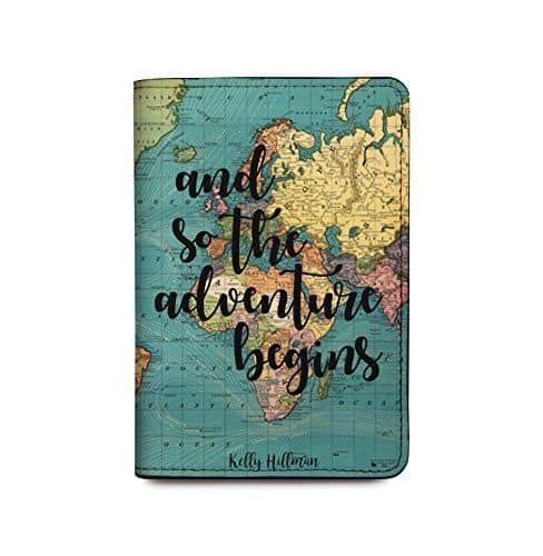 world map passport cover